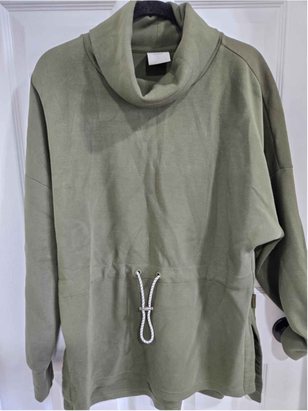 Women's Varley DoubleSoft Sweatshirt Size L Olive Green